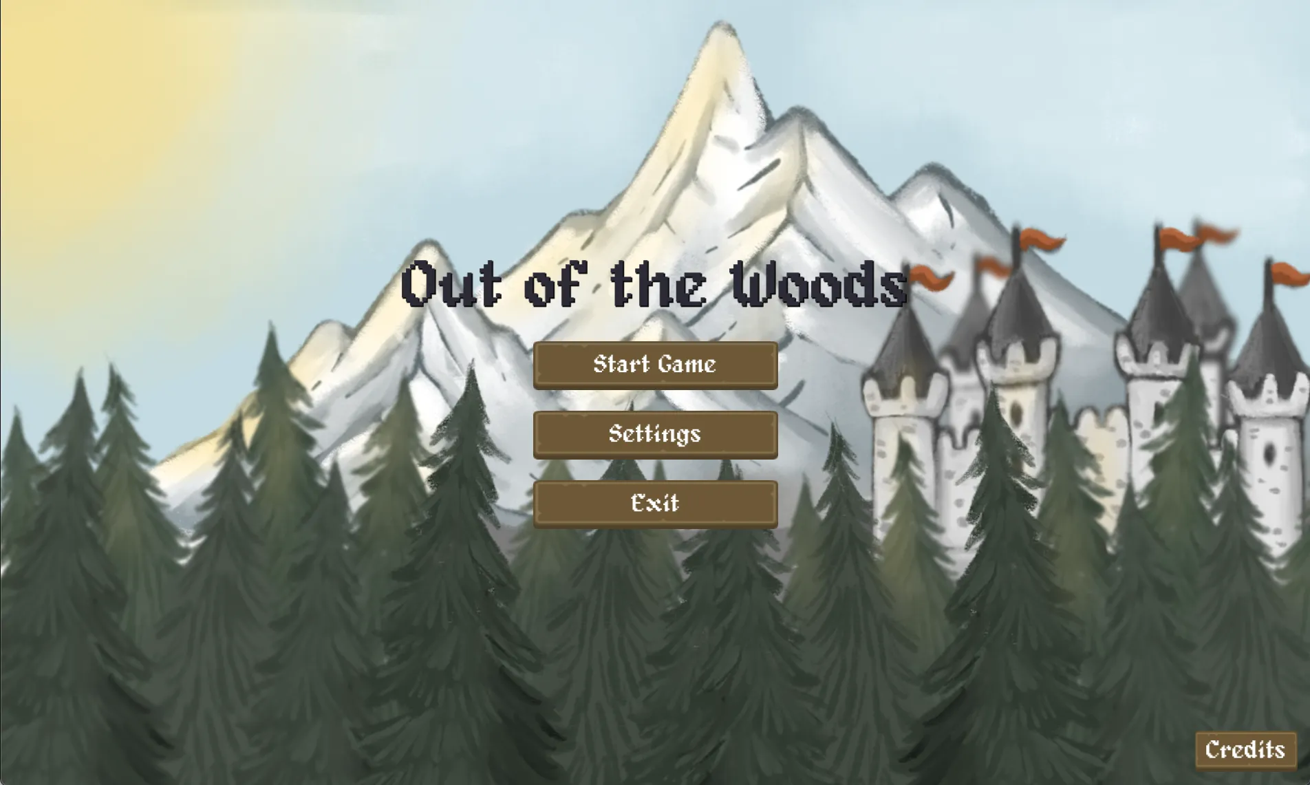 Out of the Woods start screen