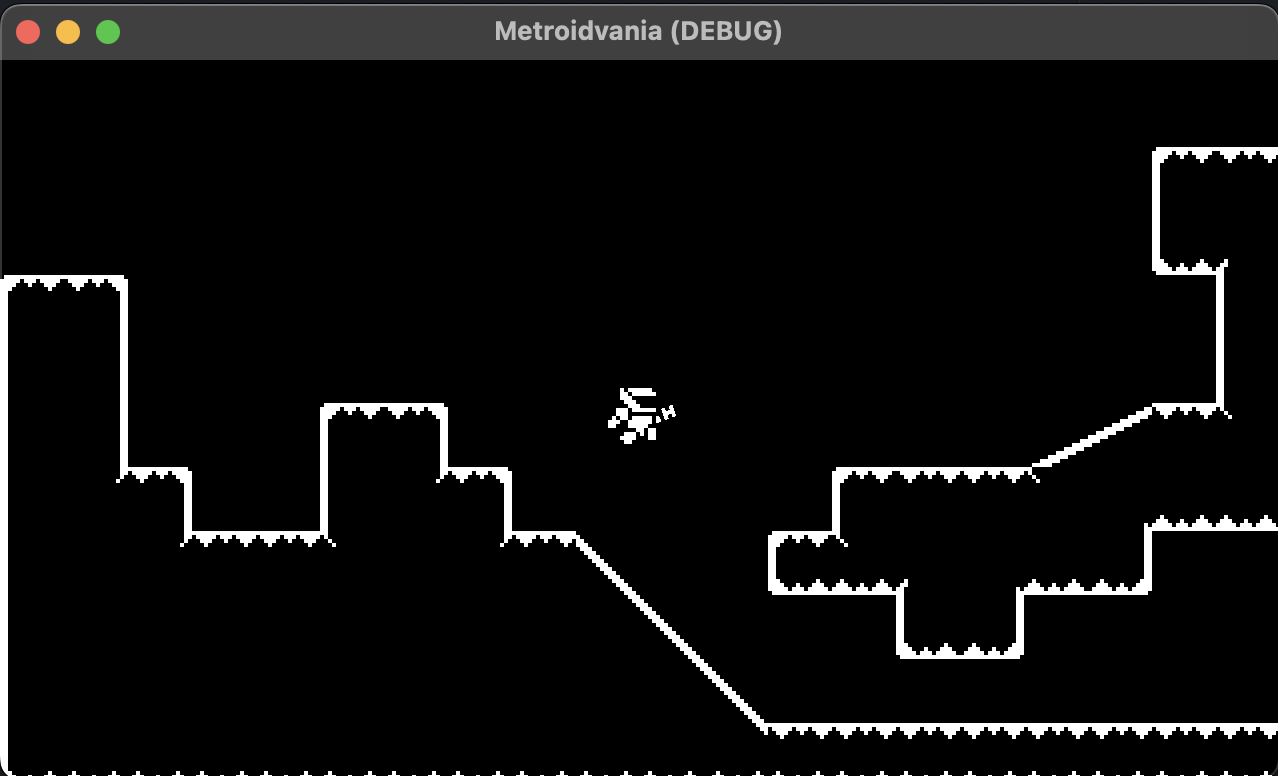 1 bit metroidvania jumping character